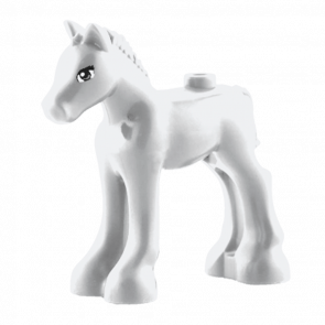 Фигурка Lego Земля Horse Friends Foal with Black and Reddish Brown Eyes Pattern Animals 11241pb01 34043pb01 1 6022477 White Б/У - Retromagaz