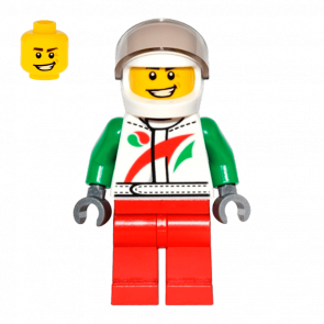 Фігурка Lego Race Jacket with Red and Green Stripe City game014 Б/У