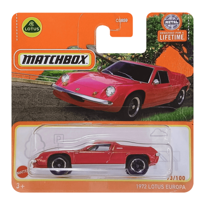 Машинка Большой Город Matchbox 1972 Lotus Europa Special Highway 1:64 HVP08/HVL80 Red - Retromagaz