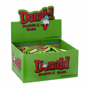 Набор Жевательная Резинка Donald Bubble Gum Green 4,5g 100шт - Retromagaz