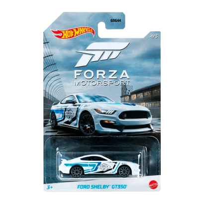 Тематическая Машинка Hot Wheels Ford Shelby GT350 Forza Motorsport 1:64 GJV70 White - Retromagaz