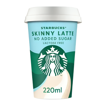 Напій Starbucks Кавовий Skinny Latte Безлактозний Zero Sugar 220ml - Retromagaz