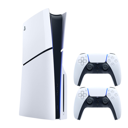 Набір Консоль Sony PlayStation 5 Slim Blu-ray 1TB White Новий  + Геймпад Бездротовий DualSense - Retromagaz