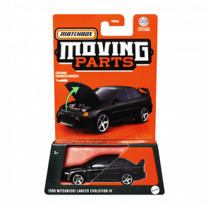 Тематическая Машинка Matchbox 1996 Mitsubishi Lancer Evolution IV Moving Parts 1:64 FWD28/HVM98 Black