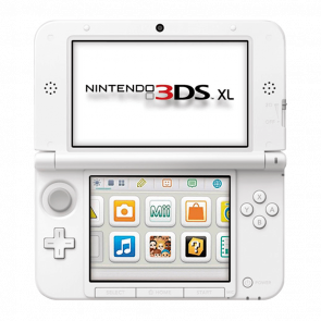 Консоль Nintendo 3DS XL Модифицированная 32GB White + 10 Встроенных Игр Б/У Нормальный