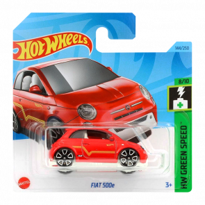 Машинка Базовая Hot Wheels Fiat 500e Green Speed 1:64 HKK24 Red - Retromagaz