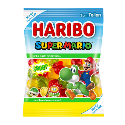 Цукерки Жувальні Haribo Super Mario Yoshi Sauer - Retromagaz