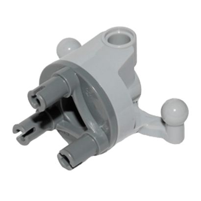 Technic Lego Система Управления Wheel Hub Holder 11949c01 92909 6022947 4610378 Light Bluish Grey Б/У - Retromagaz