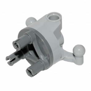 Technic Lego Система Управления Wheel Hub Holder 11949c01 92909 6022947 4610378 Light Bluish Grey Б/У - Retromagaz