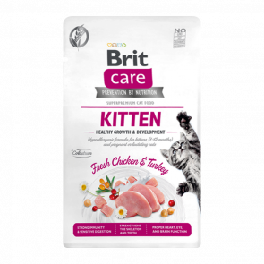 Сухий Корм для Котів Brit Care Kitten Growth & Developmen Курка та Індичка 400g