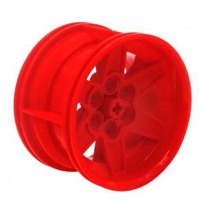 Колесо Lego Диск Technic Racing Medium 6 Pin Holes 56mm D. x 34mm 15038 51150 6149984 6276853 Red Б/У