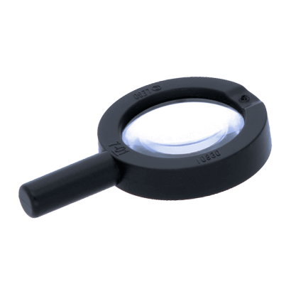 Другое Lego Magnifying Glass Thick Frame and Solid Handle 10830c01 6012466 Black 2шт Б/У - Retromagaz