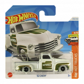 Машинка Базова Hot Wheels '52 Chevy Truck Hot Trucks 1:64 HTC36 White - Retromagaz