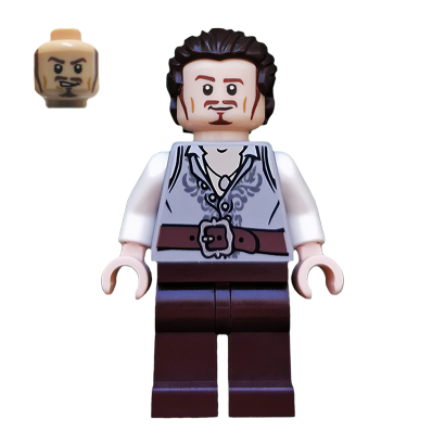 Фигурка Lego Pirates of the Caribbean Will Turner Dark Brown Legs and Hair Films poc026 Б/У - Retromagaz