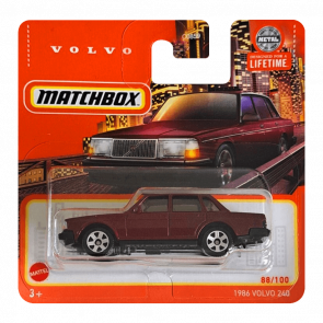 Машинка Велике Місто Matchbox 1986 Volvo 240 Metro 1:64 HVN52 Red - Retromagaz