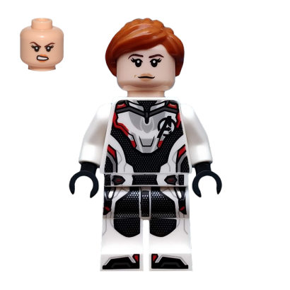 Фигурка Lego Marvel Black Widow White Jumpsuit Dark Orange Ponytail Super Heroes sh0571 Б/У - Retromagaz