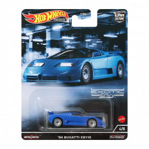 Машинка Premium Hot Wheels '94 Bugatti EB110 Exotic Envy 1:64 HCJ89 Blue - Retromagaz