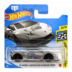 Машинка Базова Hot Wheels LB-Works Lamborghini Huracan Coupe Mad Mike Speed Graphics 1:64 GRX61 Grey - Retromagaz