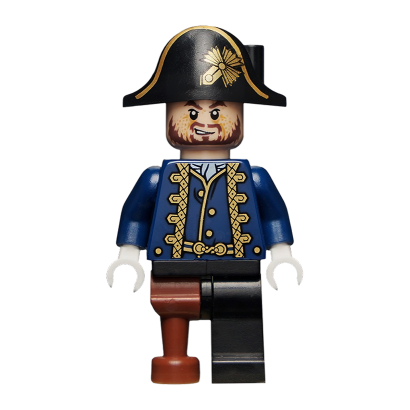 Фигурка Lego Pirates of the Caribbean Hector Barbossa with Pegleg Films poc028 Б/У - Retromagaz