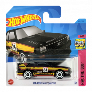 Машинка Базовая Hot Wheels '84 Audi Sport Quattro The `80S 1:64 HKG88 Black - Retromagaz