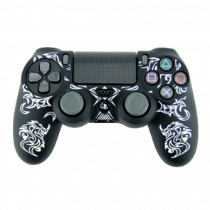 Чехол Силиконовый RMC PlayStation 4 Graffiti Black White Новый - Retromagaz