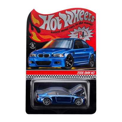 Машинка Premium Hot Wheels 2006 BMW M3 Red Line Club RLC 1:64 GXJ28 Blue - Retromagaz