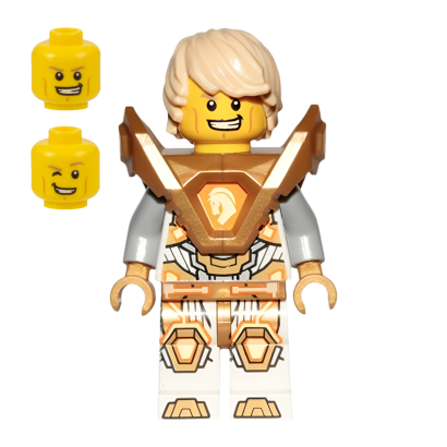 Фігурка Lego Knights Lance Richmond Hair Pearl Gold Armor Nexo Knights nex146 Б/У - Retromagaz