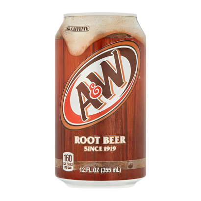 Напій A&W Root Beer No Caffeine 355ml - Retromagaz