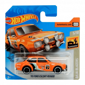 Машинка Базова Hot Wheels '70 Ford Escort RS1600 Baja Blazers 1:64 GHB86 Orange - Retromagaz