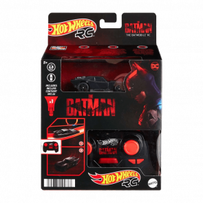 Машинка Радіокерована Hot Wheels R/C The Batman Batmobile Vehicle HBL43 1:64 Black - Retromagaz