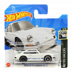 Машинка Базова Hot Wheels '75 Porsche 911 Carrera RS 2.7 Retro Racers 1:64 HKG42 White - Retromagaz