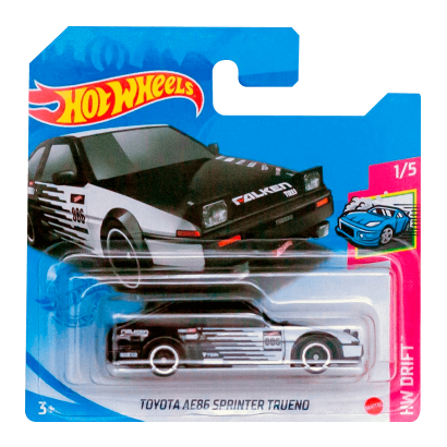 Машинка Базовая Hot Wheels Toyota AE86 Sprinter Trueno Drift 1:64 GTC14 Black - Retromagaz