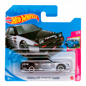 Машинка Базова Hot Wheels Toyota AE86 Sprinter Trueno Drift 1:64 GTC14 Black - Retromagaz