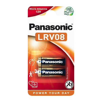 Батарейка Panasonic A23 2шт LRV08 Alkaline - Retromagaz