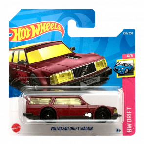 Машинка Базова Hot Wheels Volvo 240 Drift Wagon Drift 1:64 HCT20 Red - Retromagaz