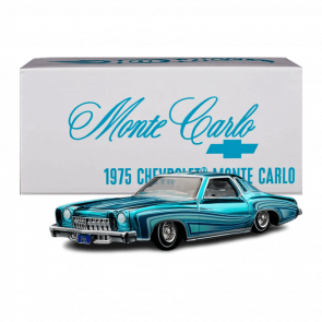 Машинка Premium Hot Wheels 1975 Chevrolet Monte Carlo Red Line Club RLC 1:64 HWF19 Teal - Retromagaz