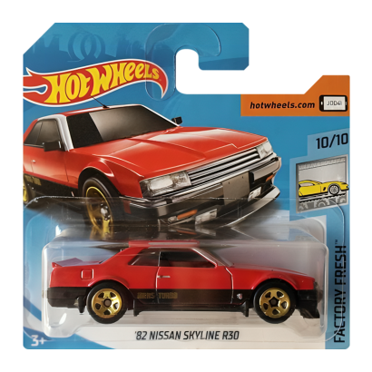 Машинка Базова Hot Wheels '82 Nissan Skyline R30 Factory Fresh 1:64 FJV44 Red - Retromagaz