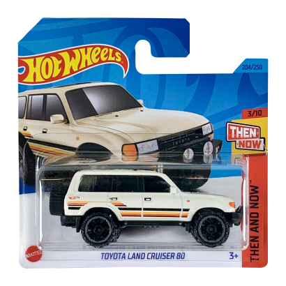 Машинка Базова Hot Wheels Toyota Land Cruiser 80 Then and Now 1:64 HKJ41 Tan - Retromagaz