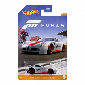 Тематична Машинка Hot Wheels Alfa Romeo 8C Competizione Forza 1:64 HLK24 Silver - Retromagaz