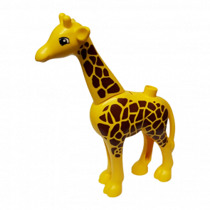 Фигурка Lego Animals Giraffe Adult Large Eyes Squared Pattern Duplo 64124c01pb01 Yellow Б/У