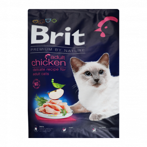 Сухий Корм для Котів Brit Premium by Nature Cat Adult Курка 8kg