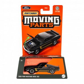 Тематическая Машинка Matchbox 1969 Ford Mustang Boss 302 Moving Parts 1:64 FWD28/HVN03 Black