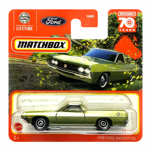 Машинка Большой Город Matchbox 1970 Ford Ranchero Roadtrip 1:64 HLC54 Green - Retromagaz