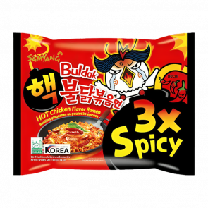 Лапша Samyang Buldak Hot Chicken Flavor Ramen 3x Spicy Острая 140g - Retromagaz