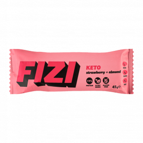 Батончик Fizi Протеїновий Keto Strawberry & Almond 45g - Retromagaz