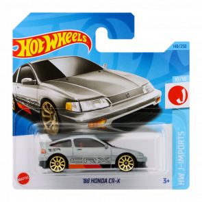 Машинка Базова Hot Wheels '88 Honda CR-X J-Imports 1:64 HKJ17 Metallic Silver