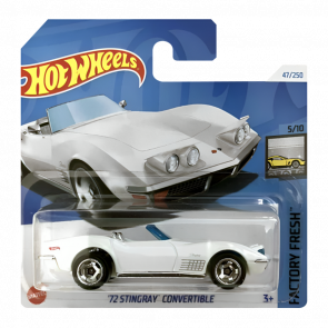 Машинка Базовая Hot Wheels '72 Stingray Convertible Factory Fresh 1:64 HTC50 White - Retromagaz