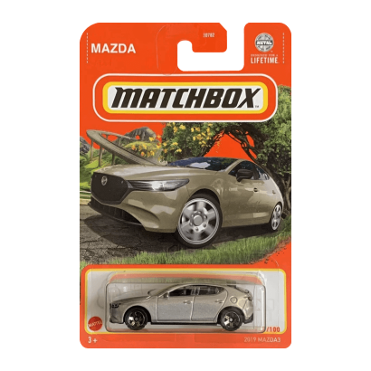 Машинка Велике Місто Matchbox 2019 Mazda 3 Roadtrip 1:64 Gold - Retromagaz