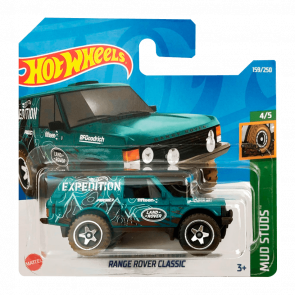 Машинка Базова Hot Wheels Range Rover Classic Mud Studs 1:64 HCT76 Turquoise - Retromagaz