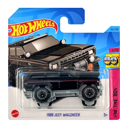 Машинка Базова Hot Wheels 1988 Jeep Wagoneer The `80S 1:64 HKJ63 Black - Retromagaz